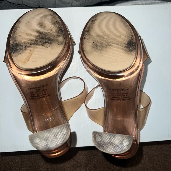 Steve Madden Glassy Heeled Sandal Tan - Picture 6 of 7